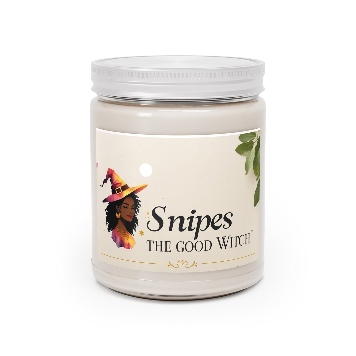 Snipes The Good Witch Scented Candle | Witchy Home Decor, Cozy Gift, Aromatherapy, Ritual Candles, Halloween Decor