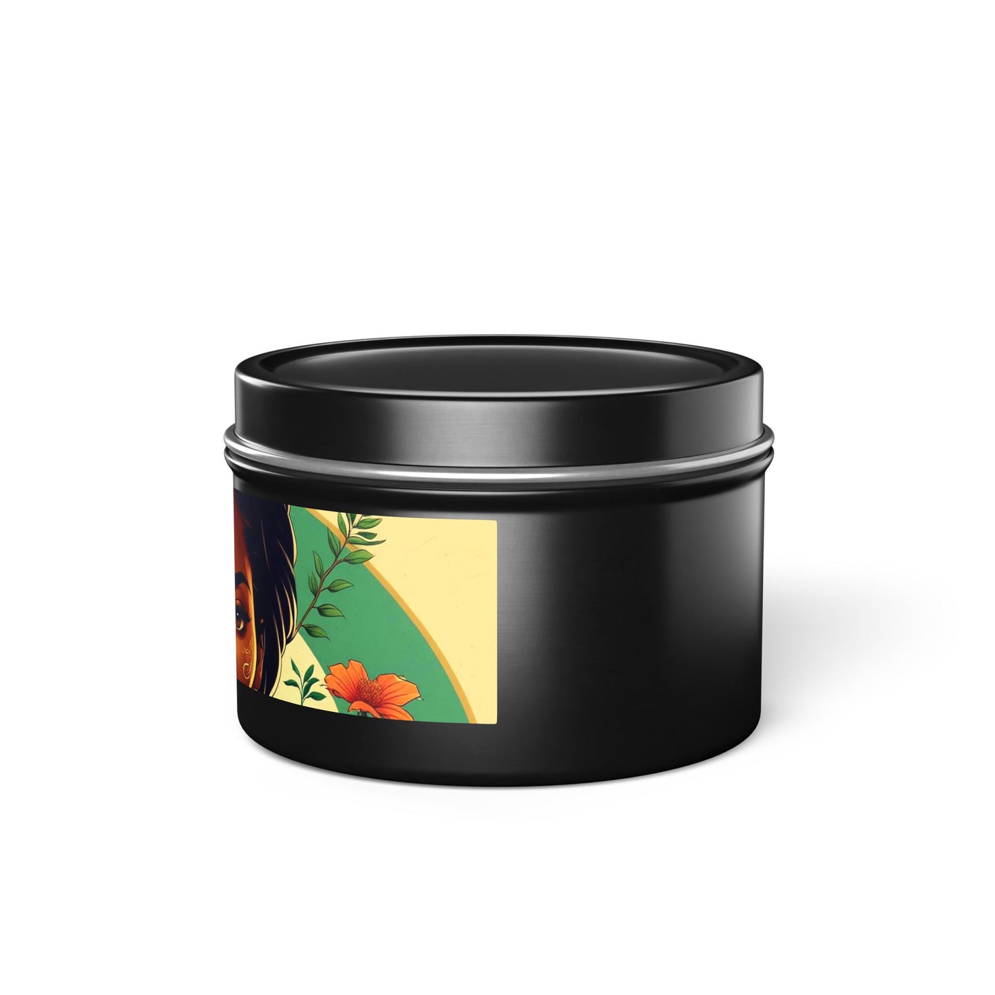 Artistic Tin Candles with Floral Design, Relaxing Home Decor, Gift for Her, Self-Care, Aromatherapy Candles, Birthday Gift