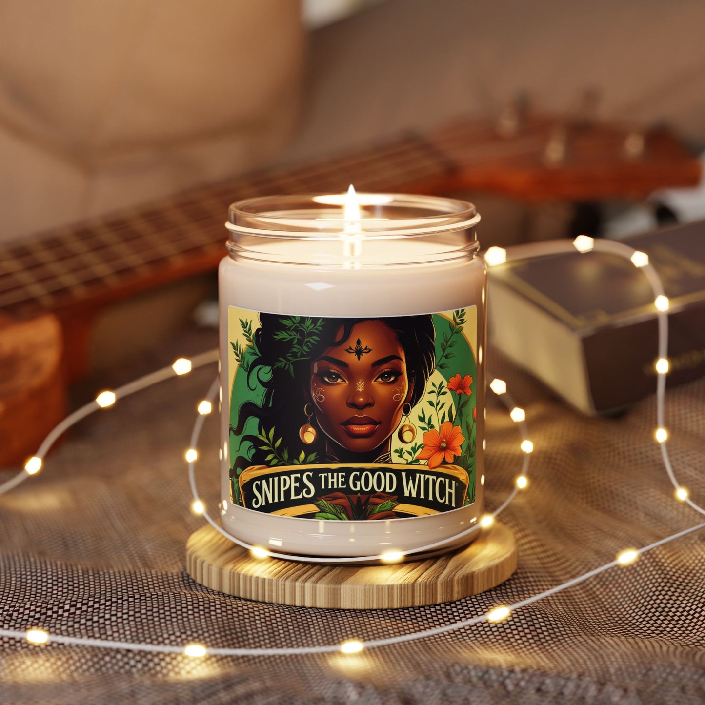 Enchanting Scented Soy Candle - Snipes the Good Witch, Cozy Home Decor, Witchy Gifts, Self-Care, Ritual Candle, Aromatherapy