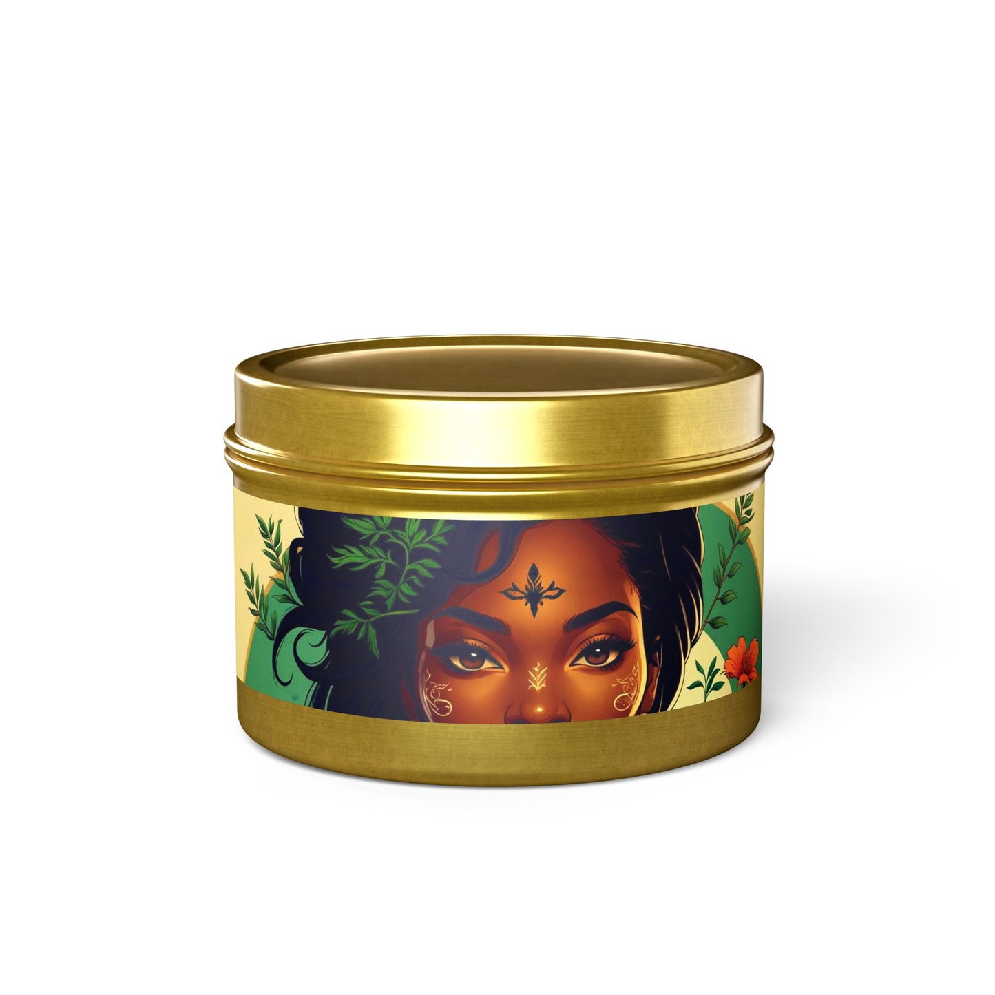 Artistic Tin Candles with Floral Design, Relaxing Home Decor, Gift for Her, Self-Care, Aromatherapy Candles, Birthday Gift