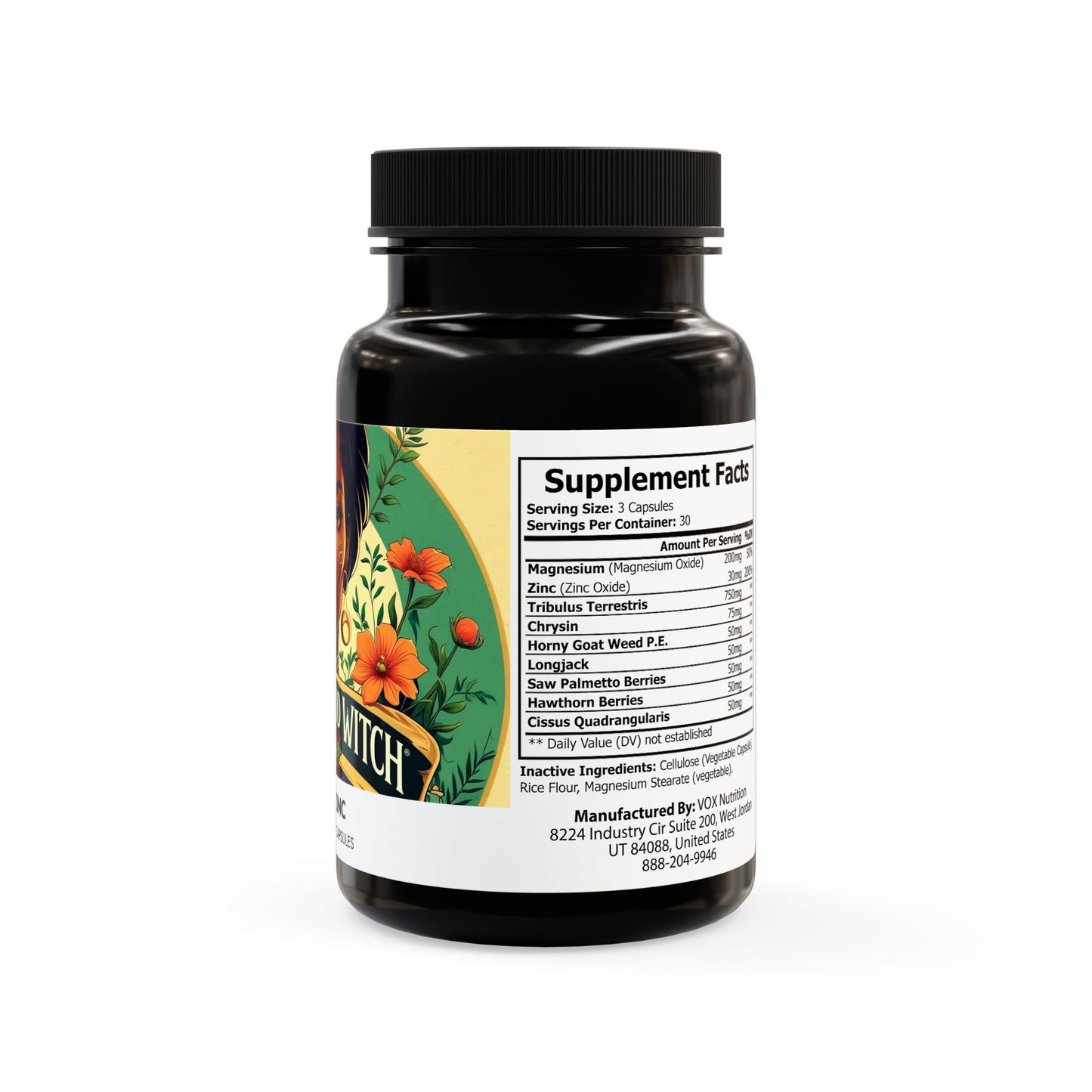 Magnesium Zinc Supplement (90 Capsules)