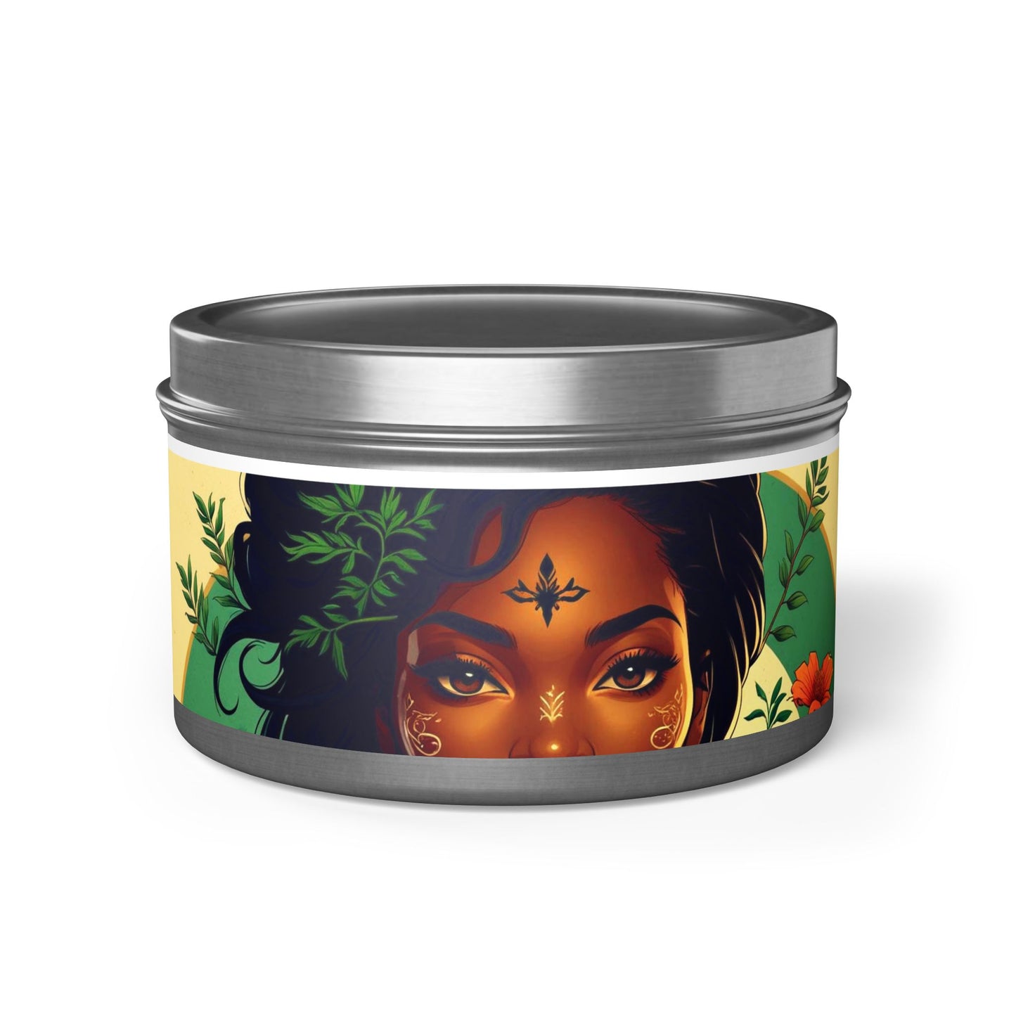 Artistic Tin Candles with Floral Design, Relaxing Home Decor, Gift for Her, Self-Care, Aromatherapy Candles, Birthday Gift