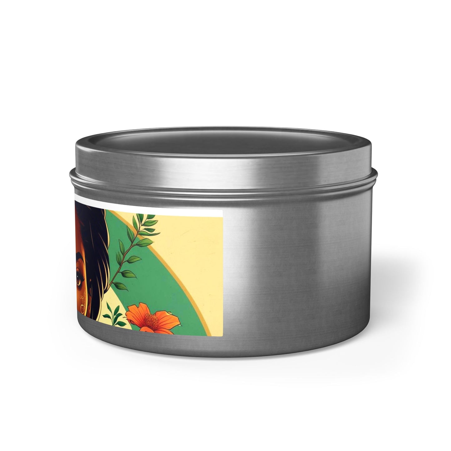 Artistic Tin Candles with Floral Design, Relaxing Home Decor, Gift for Her, Self-Care, Aromatherapy Candles, Birthday Gift