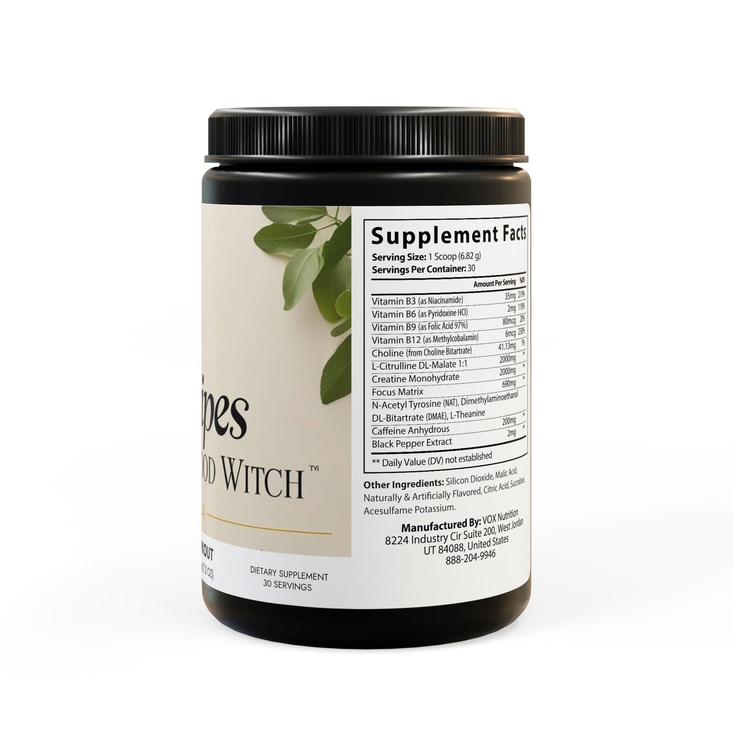 Pre-Workout Supplement, Fruit Punch (204g, 7.1oz)