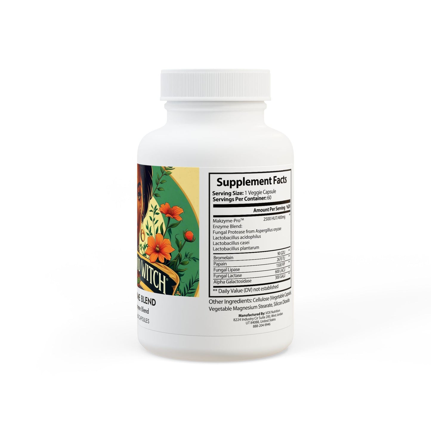 Digestive Enzyme Blend Supplement (60 Capsules)