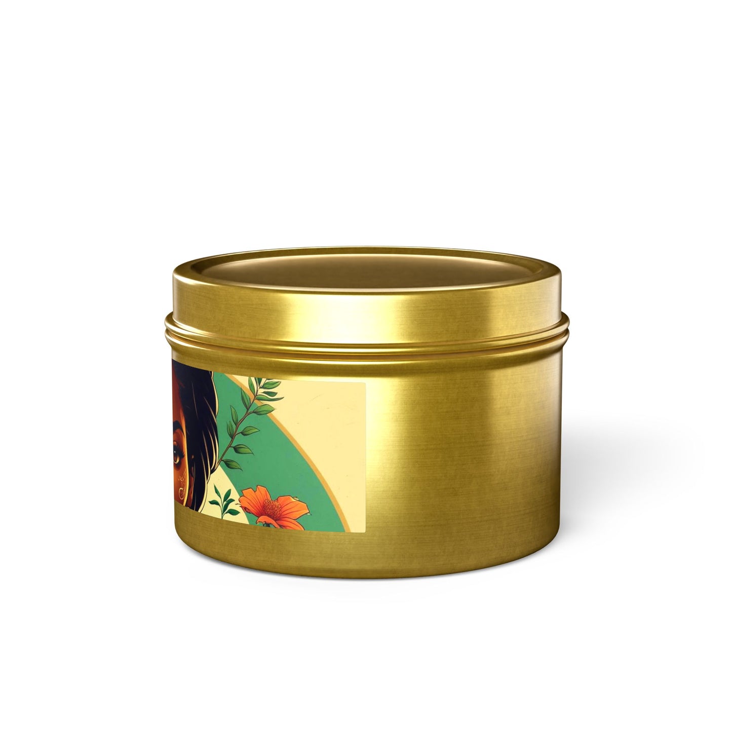 Artistic Tin Candles with Floral Design, Relaxing Home Decor, Gift for Her, Self-Care, Aromatherapy Candles, Birthday Gift