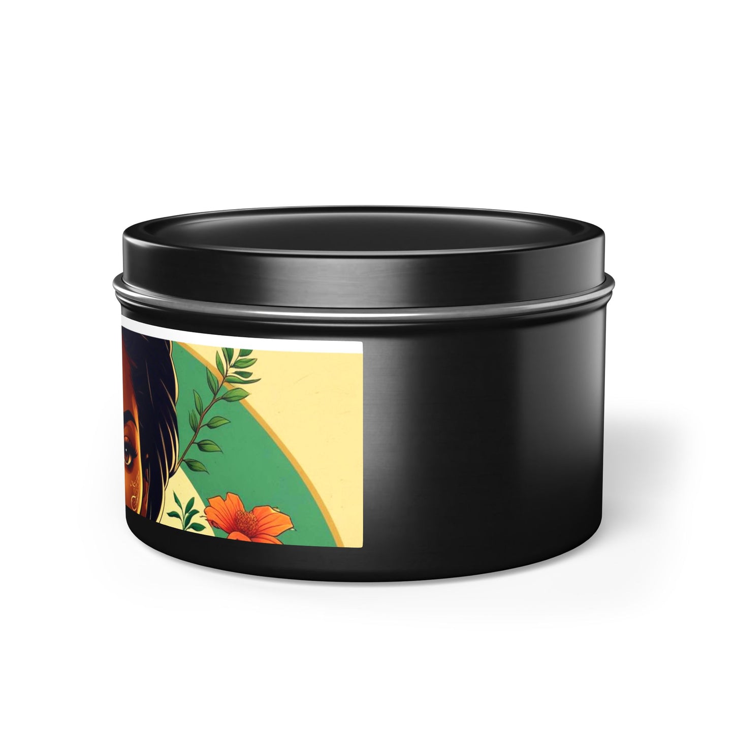 Artistic Tin Candles with Floral Design, Relaxing Home Decor, Gift for Her, Self-Care, Aromatherapy Candles, Birthday Gift