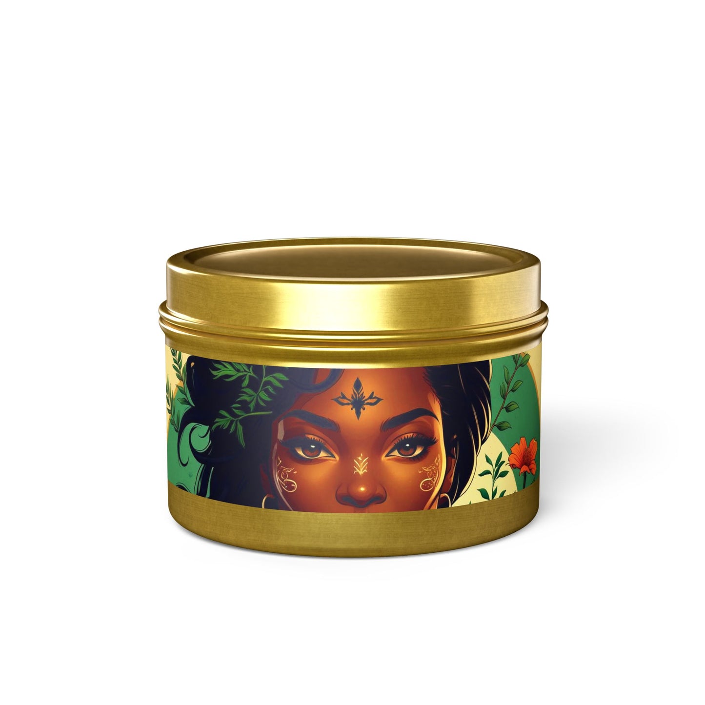 Artistic Tin Candles with Floral Design, Relaxing Home Decor, Gift for Her, Self-Care, Aromatherapy Candles, Birthday Gift