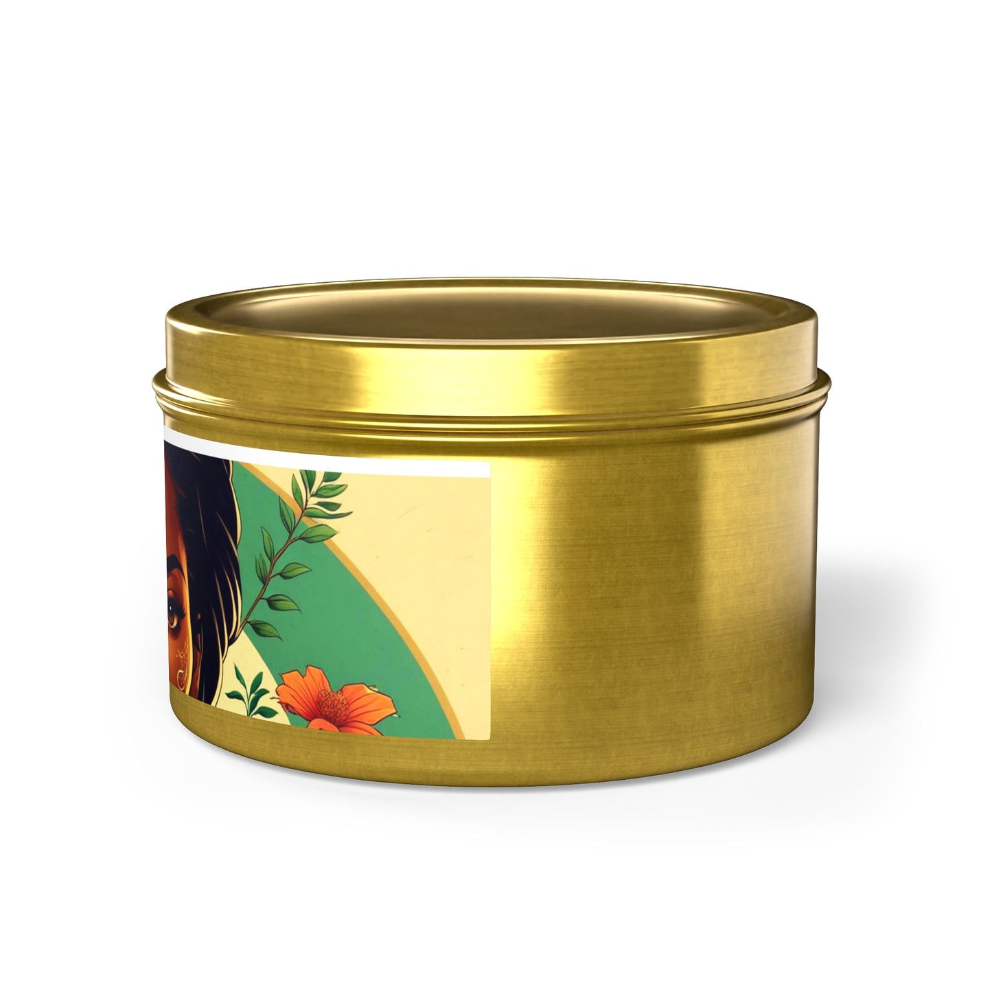 Artistic Tin Candles with Floral Design, Relaxing Home Decor, Gift for Her, Self-Care, Aromatherapy Candles, Birthday Gift