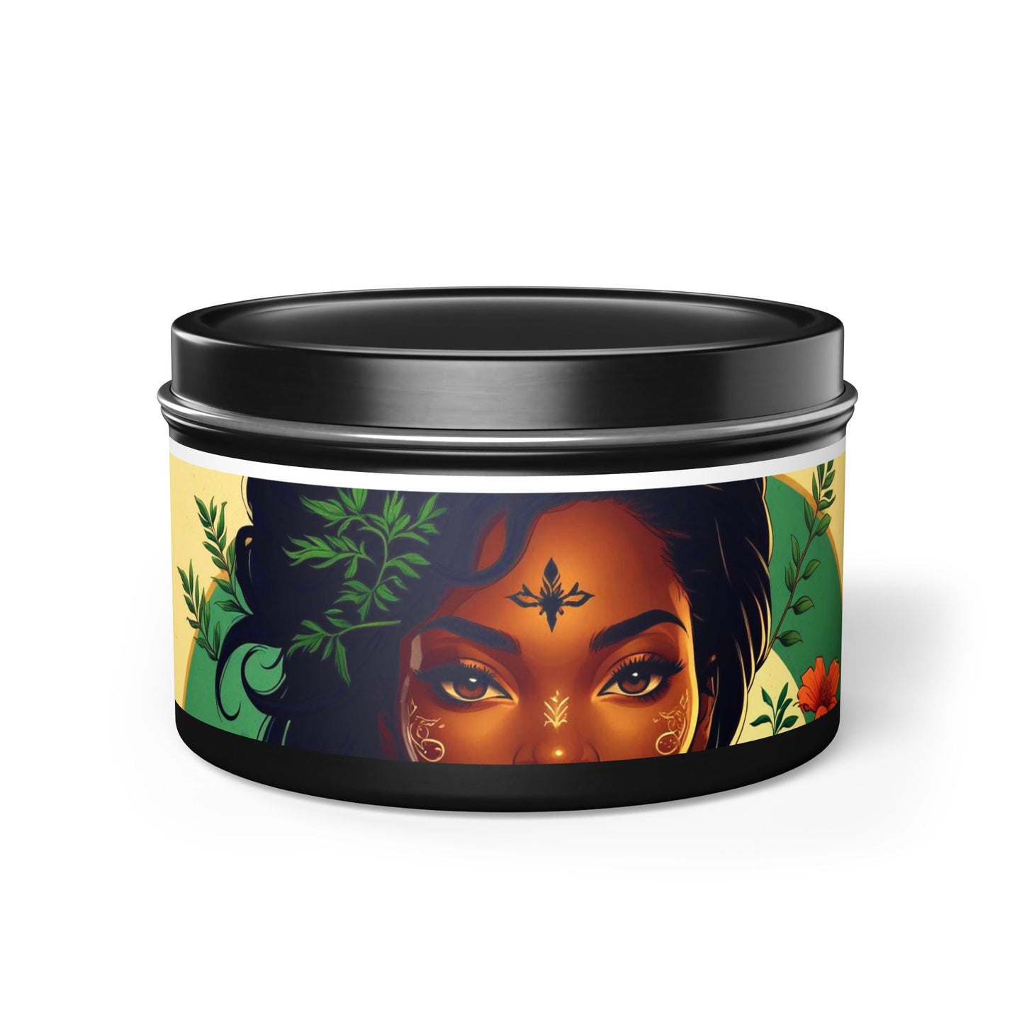 Artistic Tin Candles with Floral Design, Relaxing Home Decor, Gift for Her, Self-Care, Aromatherapy Candles, Birthday Gift