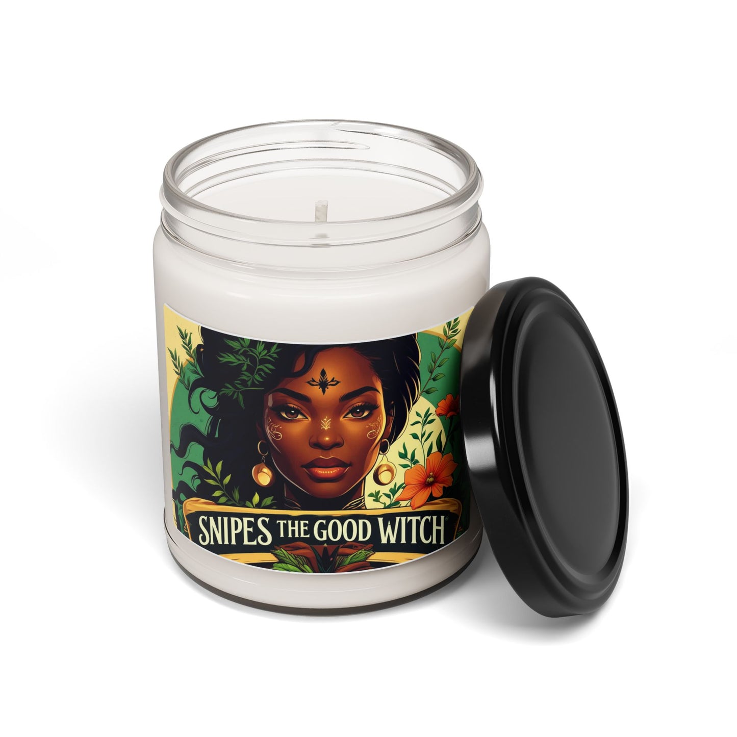 Enchanting Scented Soy Candle - Snipes the Good Witch, Cozy Home Decor, Witchy Gifts, Self-Care, Ritual Candle, Aromatherapy