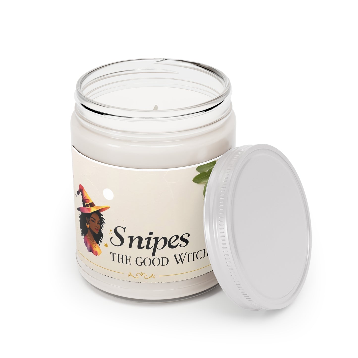 Snipes The Good Witch Scented Candle | Witchy Home Decor, Cozy Gift, Aromatherapy, Ritual Candles, Halloween Decor