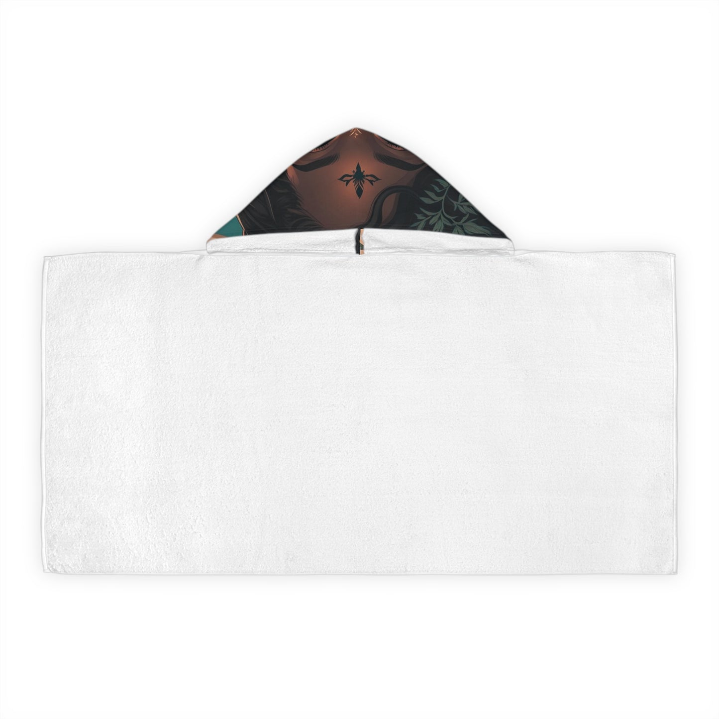 Bohemian Youth Hooded Towel, Ideal for Beach Days, Pool Parties, Spa Days, Gift for Kids, Fun Summer Accessory