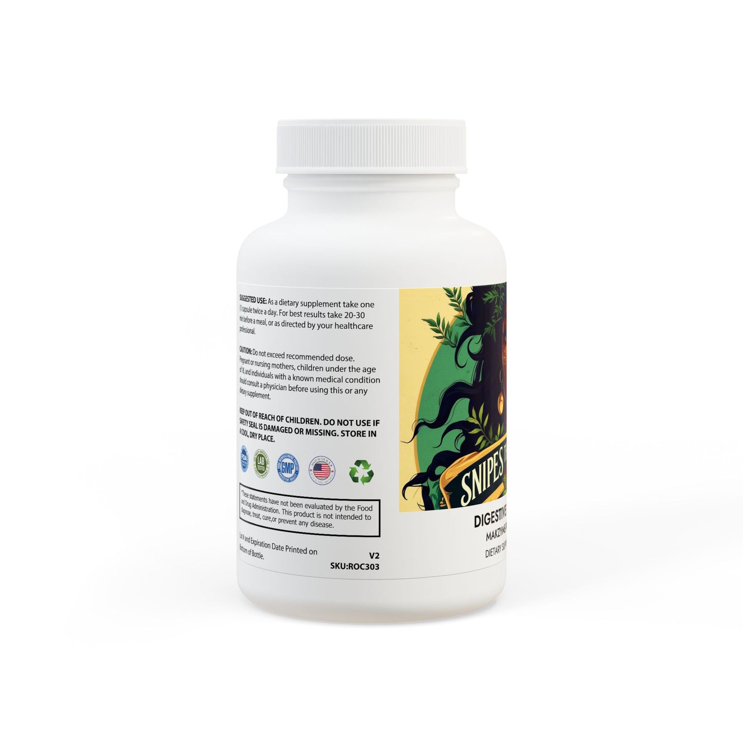 Digestive Enzyme Blend Supplement (60 Capsules)